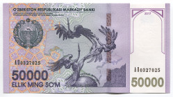 Uzbekistan 50000 Sum 2017
P# 85; № AO 0327025; UNC