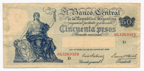Argentina 50 Pesos 1935
P# 254; # 05,328,935D