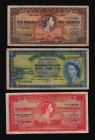 Bermuda 5 - 10 Shillings & 1 Pound 1957 - 1966
P# 18-20; F-VF