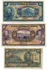 Bolivia 10 - 50 - 100 Bolivia 1928
P#121; P#124; P# 133