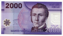 Chile 2000 Pesos 2009
P# 162; UNC