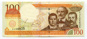 Dominican Republic 100 Pesos 2001
P# 171a