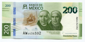 Mexico 200 Pesos 2019
25th Anniversary of Autonomy of Banco de México (1994-2019); UNC