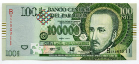 Paraguay 100000 Guaranies 2004
P# 226; UNC