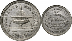 Merchant Tokens

Massachusetts--Boston. Undated (1858-1864) Z.S. Sampson. Miller-Mass 89. White Metal. Plain Edge. Unc Details--Cleaned (NGC).

27...