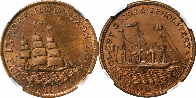 Merchant Tokens

New York--New York. Undated (1850-1853) Doremus & Nixon. Mill...