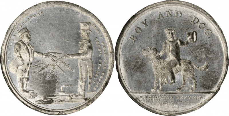 Merchant Tokens

New York--New York. Undated (1858) George H. Lovett. Miller-N...