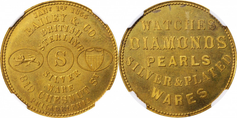Merchant Tokens

Pennsylvania--Philadelphia. Undated (1858-1860) Bailey & Co. ...
