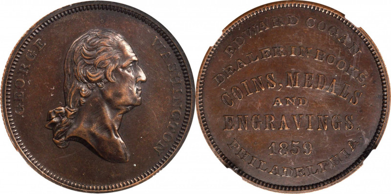 Merchant Tokens

Pennsylvania--Philadelphia. 1859 Edward Cogan. Miller-Pa 89, ...