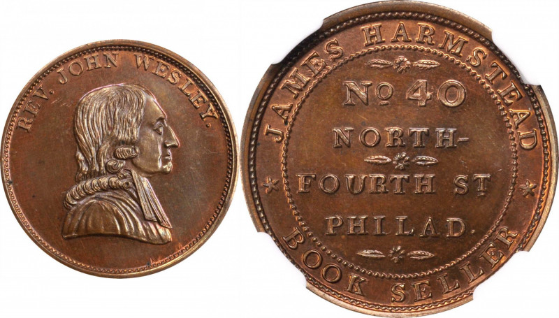 Merchant Tokens

Pennsylvania--Philadelphia. Undated (1846-1848) James Harmste...