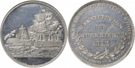 Merchant Tokens

Pennsylvania--Philadelphia. "1812" (ca. 1860) R. Lovett Jr. Miller-Pa 344M. White Metal. Reeded Edge. MS-62 DPL (NGC).

31 mm.
...