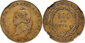 Merchant Tokens

Pennsylvania--Philadelphia. 1860 R. Lovett Jr. Miller-Pa 355. Copper-Nickel. Plain Edge. AU-55 (NGC).

19 mm.

From the Robert ...