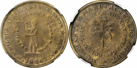 Merchant Tokens

South Carolina--Charleston. 1846 W.W. Wilbur. Miller-SC 9. Brass. Plain Edge. Unc Details--Corrosion (NGC).

29 mm.

From the R...
