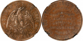 Trade Tokens and Store Cards

California--San Francisco. Undated (1882-1886) Brown Bros. & Co. Rulau Ca-SF 7. Copper. Plain Edge. MS-62 BN (NGC).
...