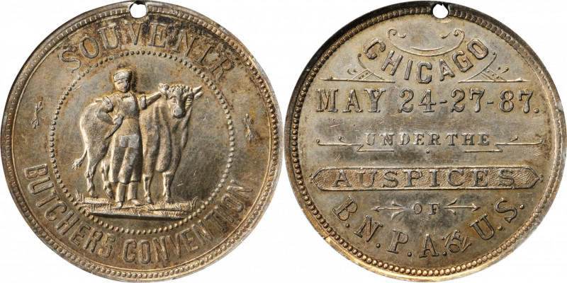 Trade Tokens and Store Cards

Illinois--Chicago. 1887 Butchers N. P. A. Rulau ...