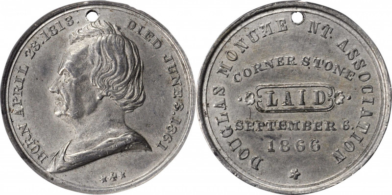 Trade Tokens and Store Cards

Illinois--Chicago. 1866 Douglas Monument Associa...
