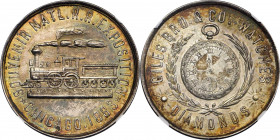 Trade Tokens and Store Cards

Illinois--Chicago. 1883 Giles Bro. & Co. Rulau Il-Ch 27A. Silver. Reeded Edge. MS-62 (NGC).

32 mm.

From the Robe...