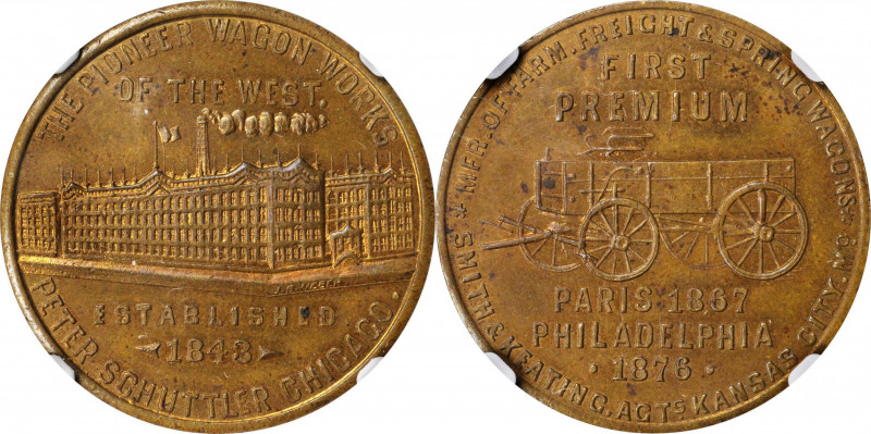 Trade Tokens and Store Cards

Illinois--Chicago. 1876 Peter Schuttler--Branch ...