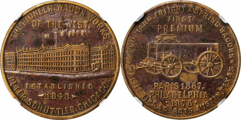 Trade Tokens and Store Cards

Illinois--Chicago. 1876 Peter Schuttler--Branch ...
