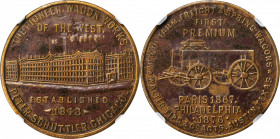 Trade Tokens and Store Cards

Illinois--Chicago. 1876 Peter Schuttler--Branch Agency Token, Walter Tips & Co., Austin, Texas. Rulau Il-Ch 114A. Bras...
