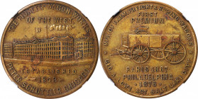 Trade Tokens and Store Cards

Illinois--Chicago. 1876 Peter Schuttler--Branch Agency Token, Geo. A. Lowe, Salt Lake City, Utah. Rulau Il-Ch 117. Bra...