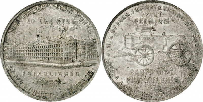 Trade Tokens and Store Cards

Illinois--Chicago. 1876 Peter Schuttler--Branch ...