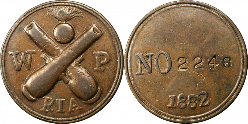 Trade Tokens and Store Cards

Illinois--Rock Island. 1882 R. I. A. (Rock Islan...