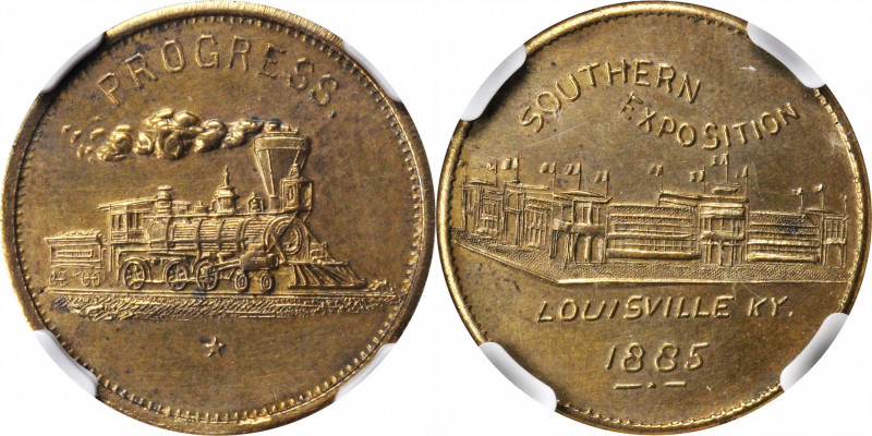 Trade Tokens and Store Cards

Kentucky--Louisville. 1885 Howe Machine Co. Rula...