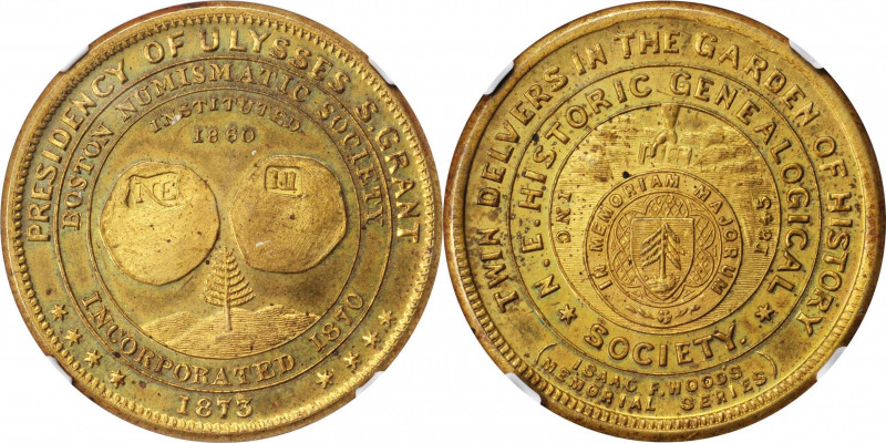 Trade Tokens and Store Cards

Massachusetts--Boston. 1873 Boston Numismatic So...
