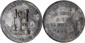 Trade Tokens and Store Cards

New York--New York. 1867 W.D. Grimshaw. Rulau NY-NY 105. Silvered White Metal. Plain Edge. Unc Details--Obverse Damage...