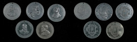 Trade Tokens and Store Cards

New York--New York. Lot of (5) Undated (1890s) The Union Coffee Co. Limited--U.S. Presidents Series. Rulau p. 760. Gre...