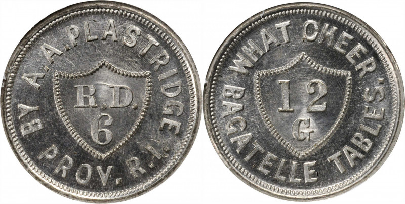 Trade Tokens and Store Cards

Rhode Island--Providence. Undated (1870) A.A. Pl...