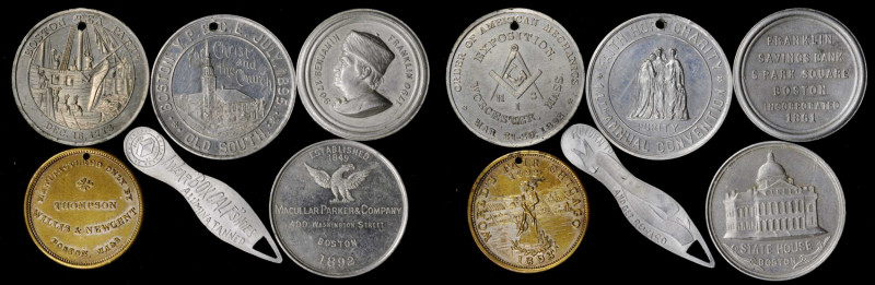 Late 19th and 20th Century Tokens

Massachusetts. Lot of (6) Late 19th Century...