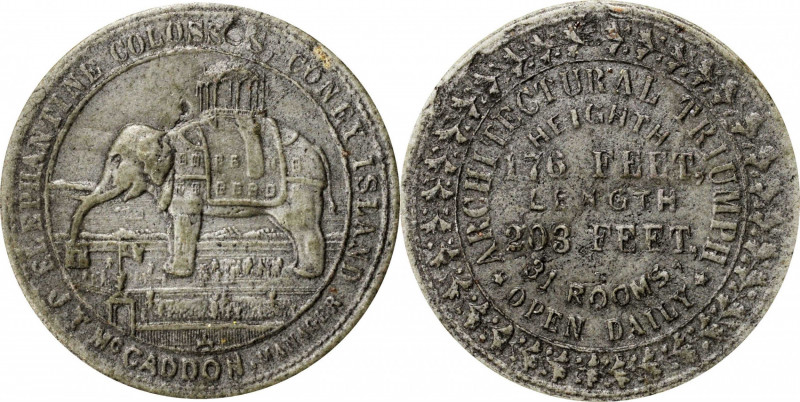 Late 19th and 20th Century Tokens

New York--Brooklyn. Undated (1890s) Coney I...
