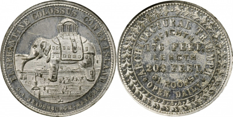 Late 19th and 20th Century Tokens

New York--Brooklyn. Undated (1890s) Coney I...