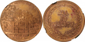 Augustus B. Sage Medals

1858 Sage's Odds and Ends -- No. 1, Crystal Palace, New York. Original. Bowers-1. Die State I. Copper. Plain Edge. MS-64 RB...