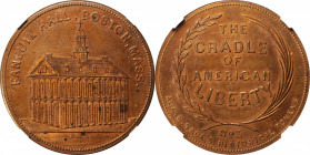 Augustus B. Sage Medals

Undated (ca. 1858) Sage's Historical Tokens -- No. 3, Faneuil Hall, Boston, Mass. Original. Bowers-3. Die State I. Copper. ...