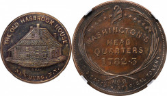 Augustus B. Sage Medals

"1782-3" (ca. 1858) Sage's Historical Tokens -- No. 8, The Old Hasbrook House, Newburg, N.Y. Original. Bowers-8. Die State ...