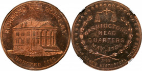 Augustus B. Sage Medals

"1776" (ca. 1858) Sage's Historical Tokens -- No. 9, Richmond Hill House, N.Y. Original. Bowers-9, Musante GW-296, Baker-Un...