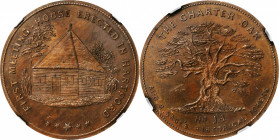Augustus B. Sage Medals

Undated (ca. 1858) Sage's Historical Tokens -- No. 14, First Meeting House Erected in Hartford. Original. Bowers-14. Die St...