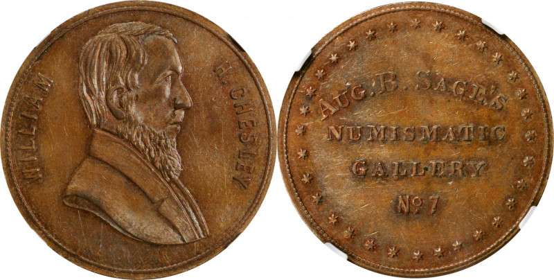 Augustus B. Sage Medals

Undated (1859) Sage's Numismatic Gallery -- No. 7, Wi...