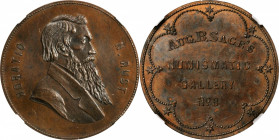 Augustus B. Sage Medals

Undated (1859) Sage's Numismatic Gallery -- No. 8, Horatio N. Rust. Original. Bowers-8. Die State I. Copper. Plain Edge. MS...