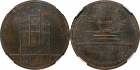 Augustus B. Sage Medals

"1856" (1859) Sage's Masonic Medalets -- No. 1, Old Masonic Hall, Broadway, N.Y. Original. Bowers-1. Die State I. Copper. P...
