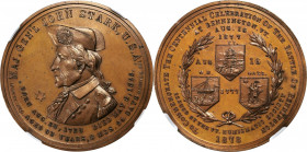 So-Called Dollars

1878 Major General John Stark, Battle of Bennington Medal. By George Hampden Lovett. Unlisted SCD-273. Bronze. MS-65 BN (NGC).
...