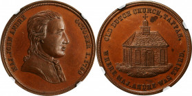 So-Called Dollars

"1780" Major John Andre, Old Dutch Church, Tappan Medal. Unlisted SCD-275a. Bronze. MS-65 BN (NGC).

34 mm.

From the Robert ...