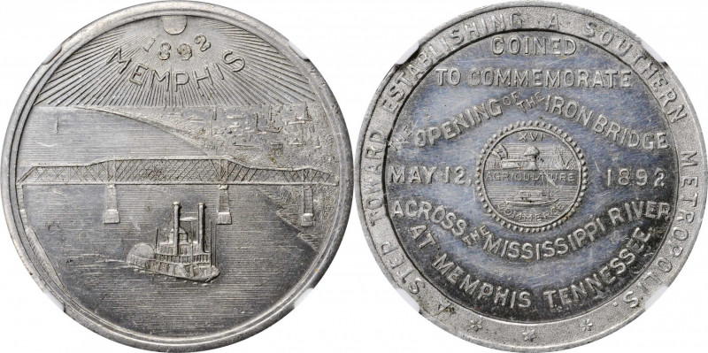 So-Called Dollars

1892 Memphis, Tennessee Iron Bridge Opening Medal. Unlisted...