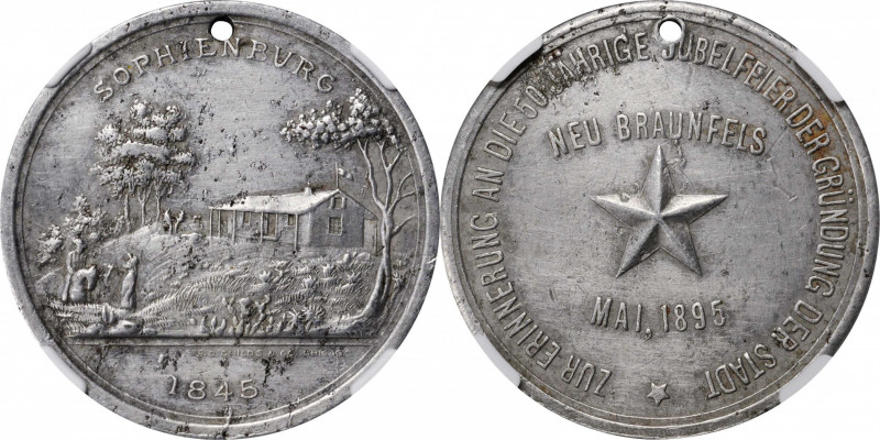 So-Called Dollars

1895 50th Anniversary of New Braunfels, Texas Medal. Alumin...