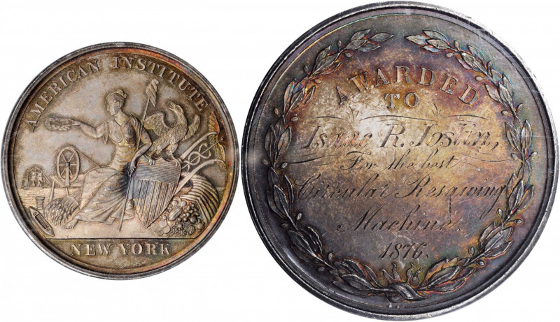 Agricultural, Scientific, and Professional Medals

1876 American Institute Awa...