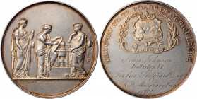 Agricultural, Scientific, and Professional Medals

1854 Ohio State Board of Agriculture Award Medal. By George Hampden Lovett. Harkness Oh-110. Silv...