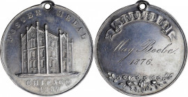 School, College and University Medals

1876 Foster Medal for Chicago Schools. Silver. About Uncirculated.

34.8 mm. 18.09 grams. Pierced for suspe...